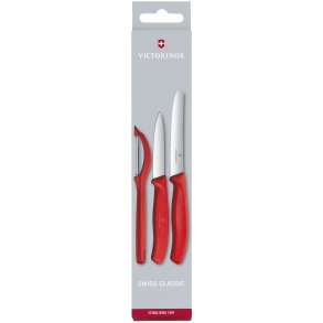 Victorinox Swiss Classic Kleine Messer und Schler 3-teilig, Rot