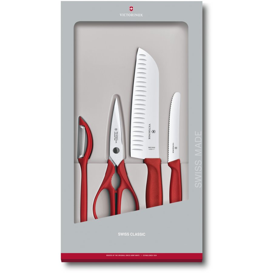 Victorinox Swiss Classic Kkkenst 4 Dele, Rd
