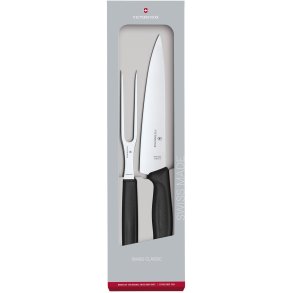 Victorinox Swiss Classic Tranchierbesteck 2-teilig, Schwarz