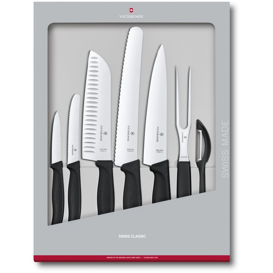 Victorinox Swiss Classic Kkkenst 7 Dele, Sort
