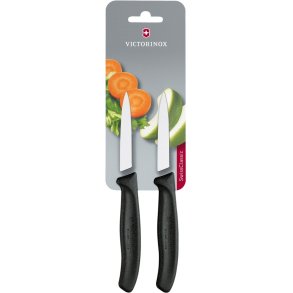 Victorinox Swiss Classic Gemsemesser 2er Set 8 cm, Schwarz