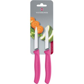Victorinox Swiss Classic Gemsemesser 2er Set 8 cm, Rosa