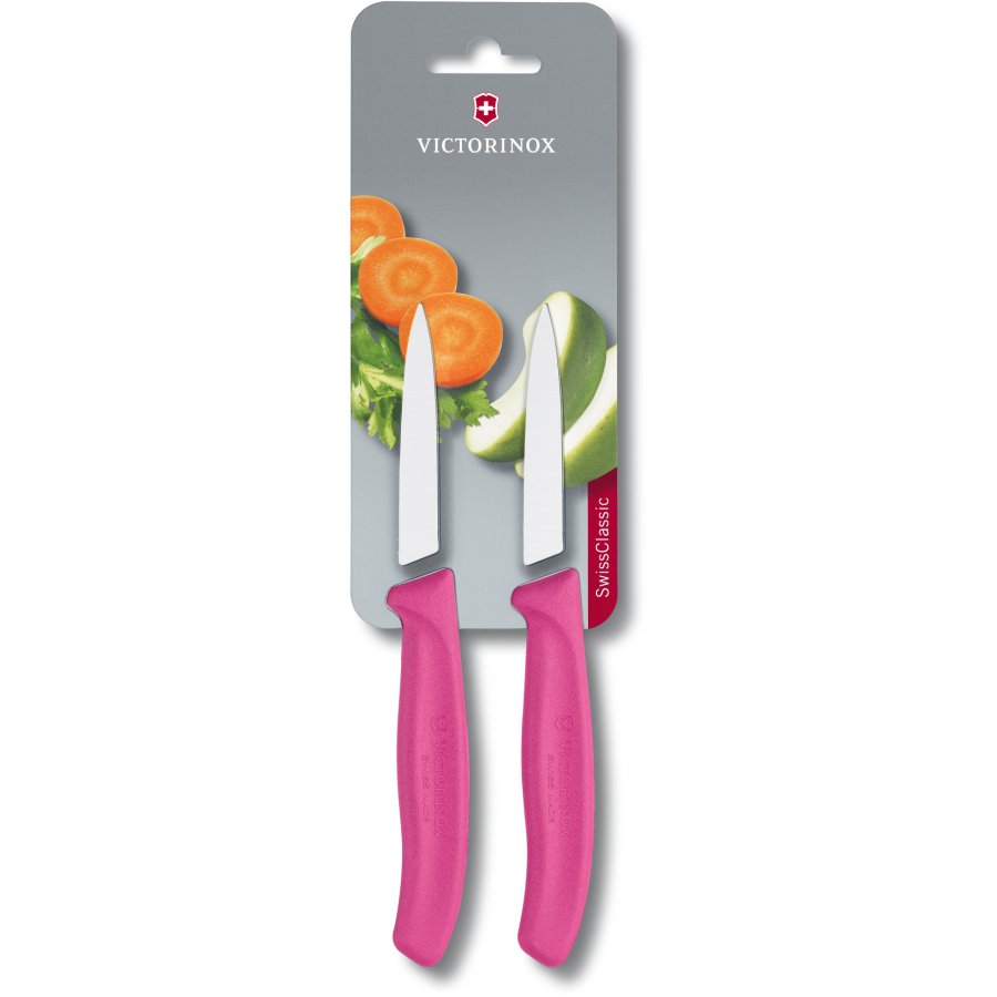 Victorinox Swiss Classic Grntsagskniv 3 stk. 8 cm, Pink