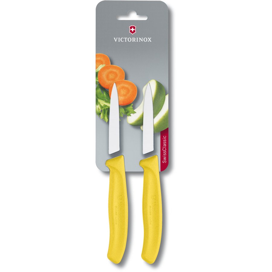 Victorinox Swiss Classic Grntsagskniv 2 stk. 8 cm, Gul