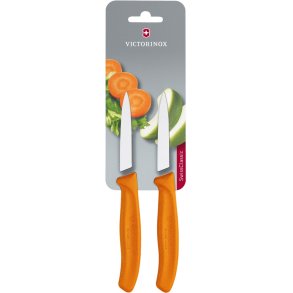 Victorinox Swiss Classic Gemsemesser 2er Set 8 cm, Orange