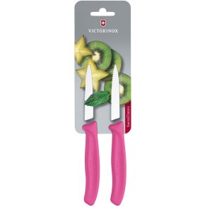 Victorinox Swiss Classic Gemsemesser 2er Set 8 cm, Rosa