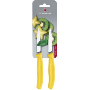 Victorinox Swiss Classic Gemsemesser 2er Set 8 cm, Gelb