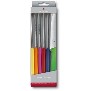 Victorinox Swiss Classic Knivsæt 6 Dele. 11 cm, Farvede