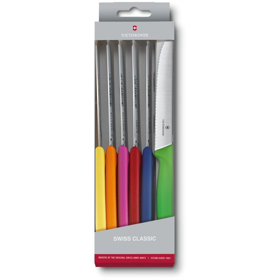 Victorinox Swiss Classic Knivst 6 Dele. 11 cm, Farvede
