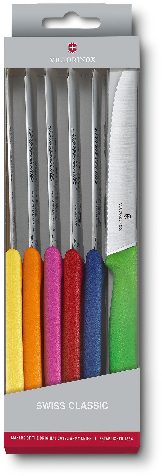 Victorinox Swiss Classic Knivst 6 Dele. 11 cm, Farvede
