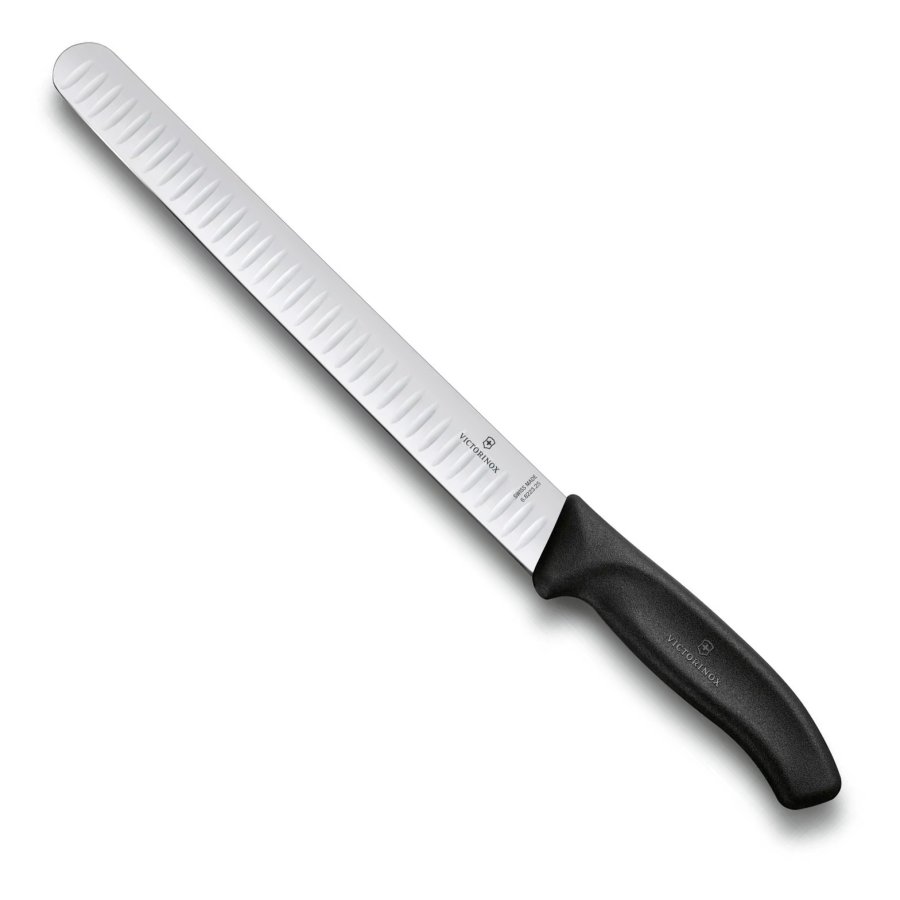 Victorinox Swiss Classic Plg-/Skinkekniv m. Luftlommer 25 cm, Sort