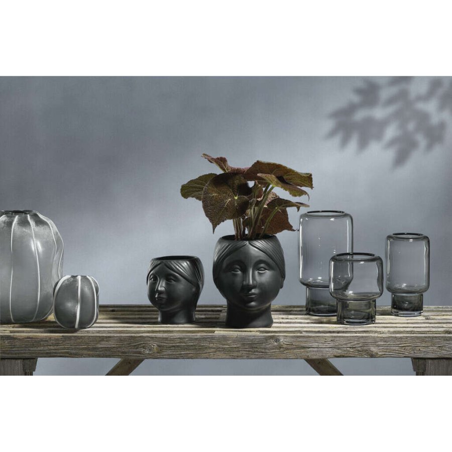 Villa Collection Hoej Vase H17 cm, Grau