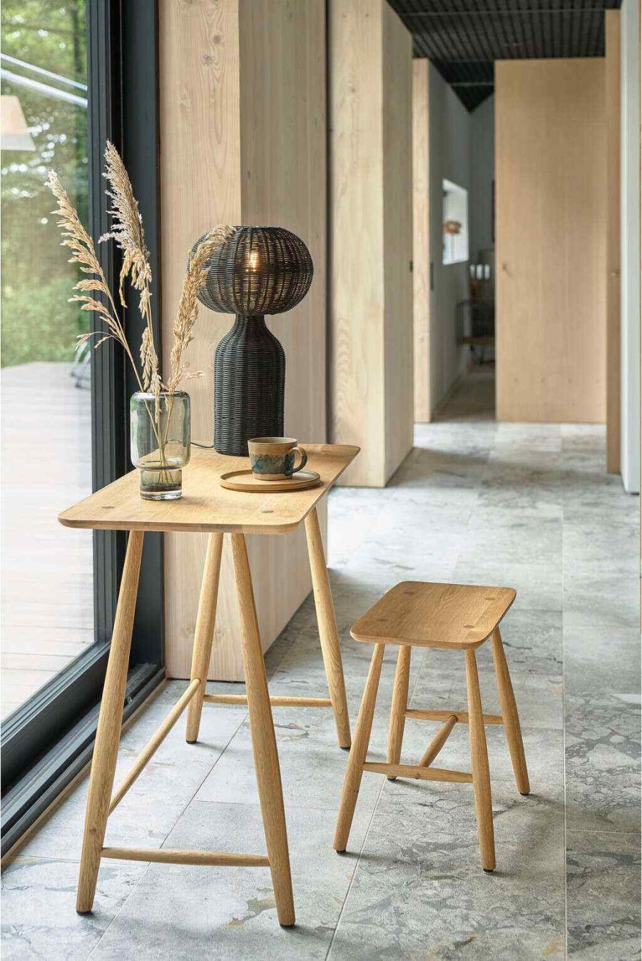 Villa Collection Bodo Schreibtisch 100 cm, Naturgelte Eiche