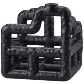 Villa Collection Lyst Kerzenhalter H23 cm, Schwarz