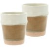 Villa Collection Evig Espressotasse 2er Set 10 cl, Braun/Creme