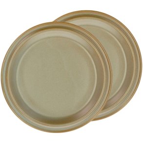 Villa Collection Evig Teller 2er Set 26 cm, Braun