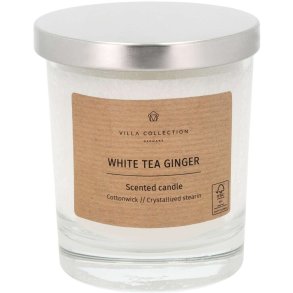 Villa Collection Kras Duftkerzen 8,5/H10 cm, White Tea Ginger