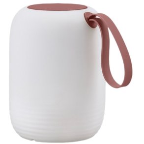 Villa Collection Hav Trdls lampe m. Hjttaler LED H15,5 cm, Hvid/Rd