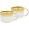 Villa Collection Styles Espressotasse 2er Set 8 cl, Gelb/Creme