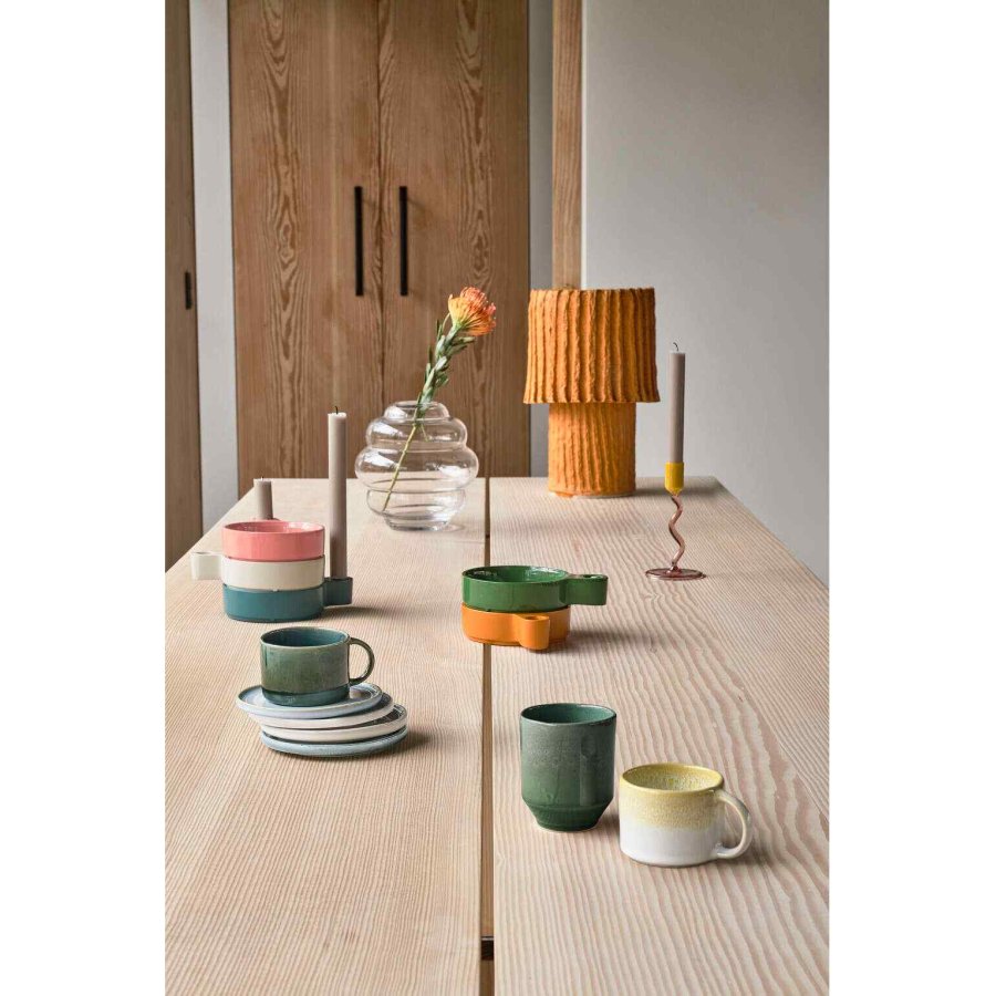 Villa Collection Styles Espressotasse 2er Set 8 cl, Gelb/Creme