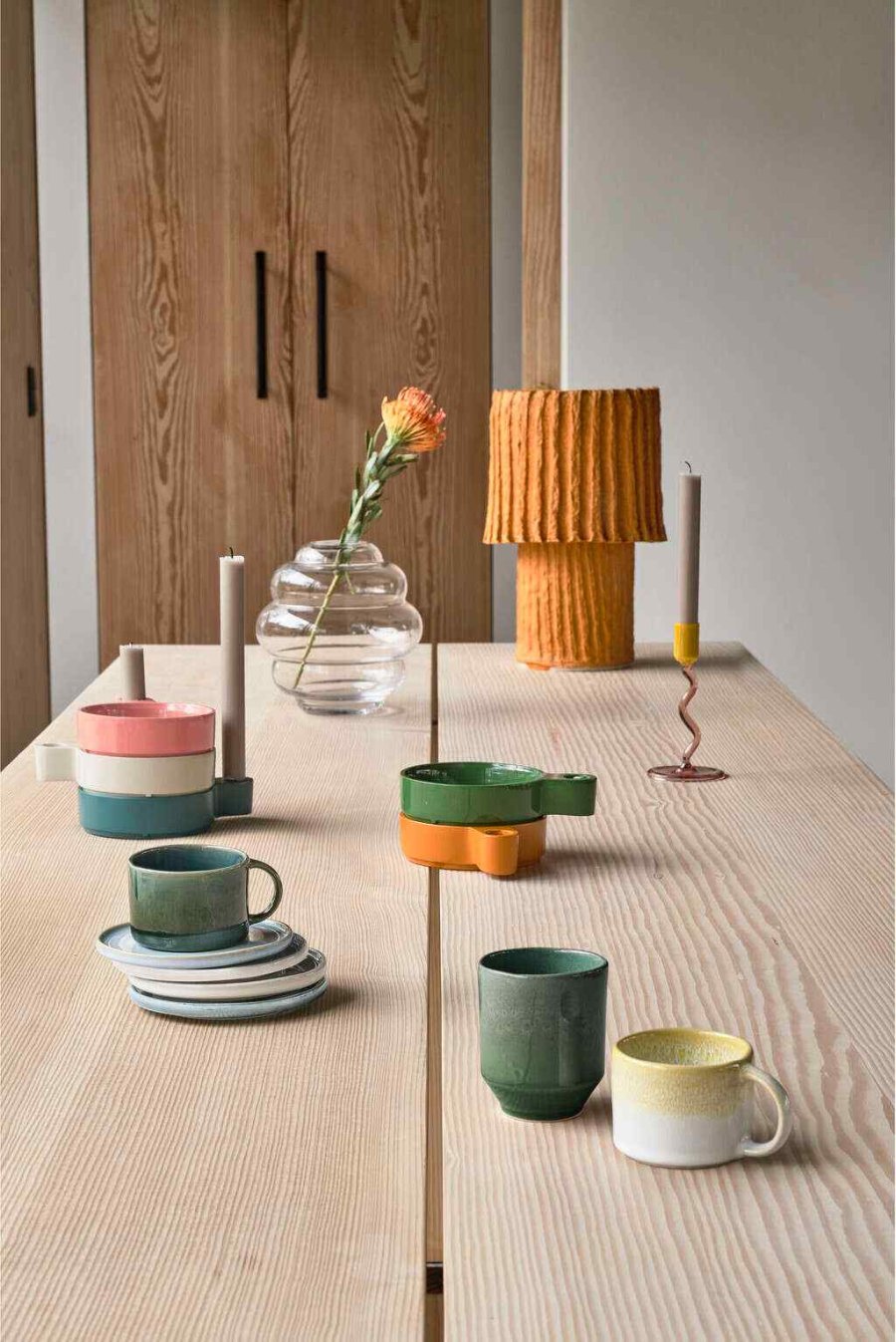Villa Collection Styles Espressotasse 2er Set 8 cl, Gelb/Creme