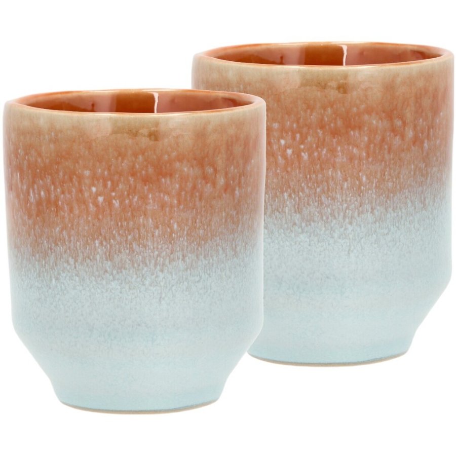 Villa Collection Styles Becher 2er Set 18 cl, Blau/Amber