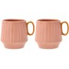 Villa Collection Styles Becher 2er Set 30 cl, Rosa/Amber