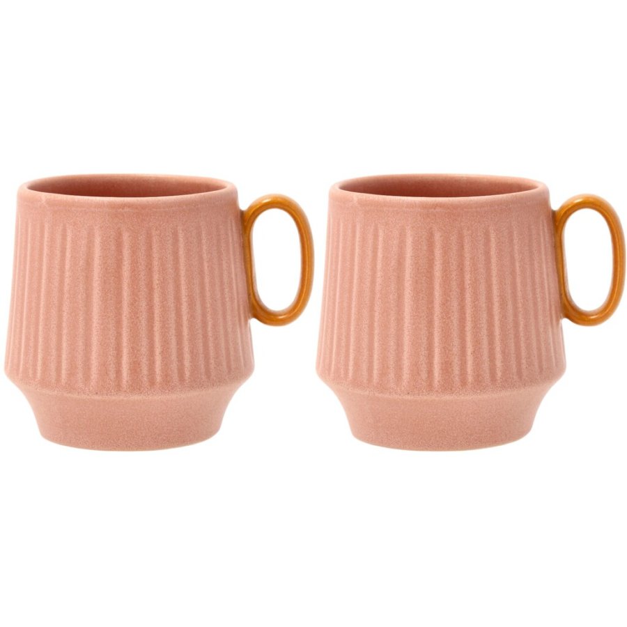 Villa Collection Styles Becher 2er Set 30 cl, Rosa/Amber