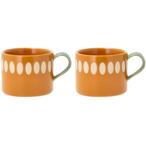 Villa Collection Styles Becher 2er Set 20 cl, Bernstein/Grn