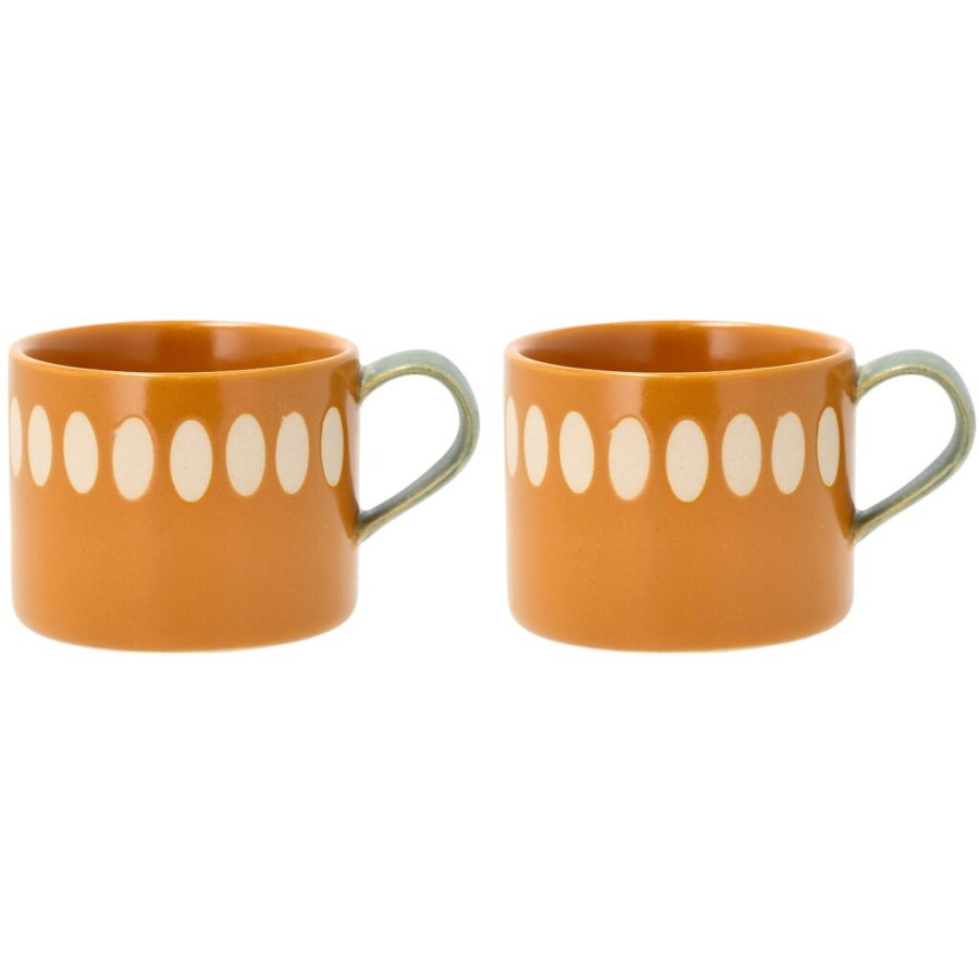 Villa Collection Styles Becher 2er Set 20 cl, Amber/Grn