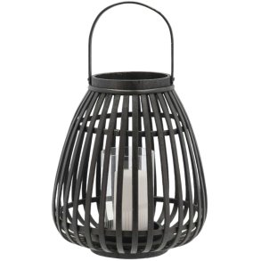 Villa Collection Asra Laterne H30 cm, Schwarz