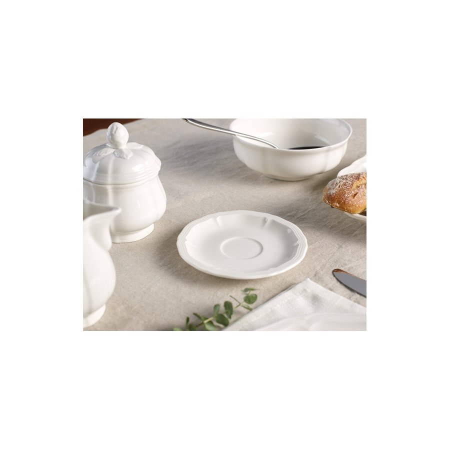 Villeroy & Boch Manoir Underkop Espresso 13 cm, Hvid