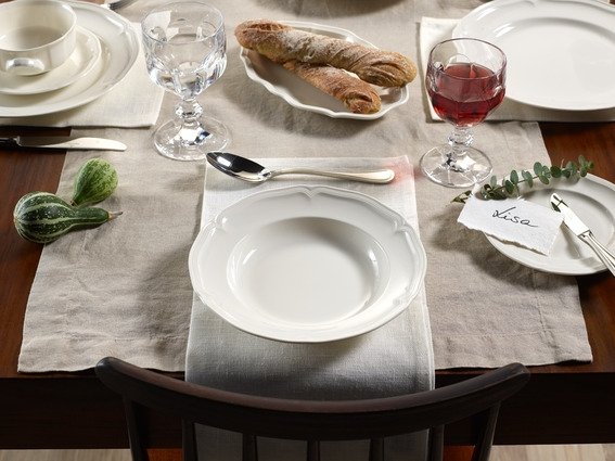 Villeroy & Boch Manoir Dyb Tallerken 23 cm, Hvid