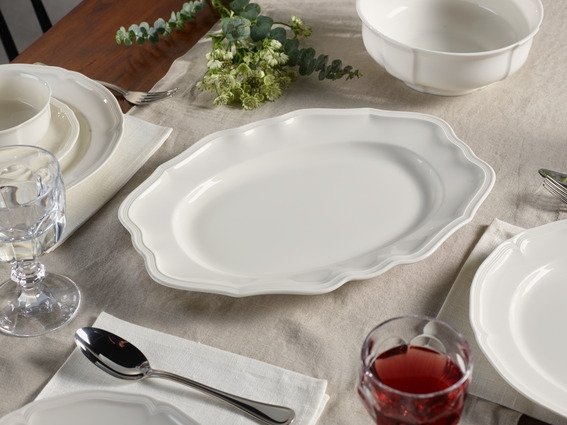 Villeroy & Boch Manoir Serveringsfad 37 cm, Hvid