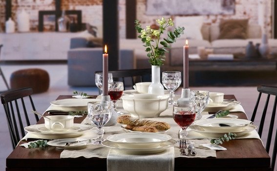 Villeroy & Boch Manoir Skl 21 cm, Hvid