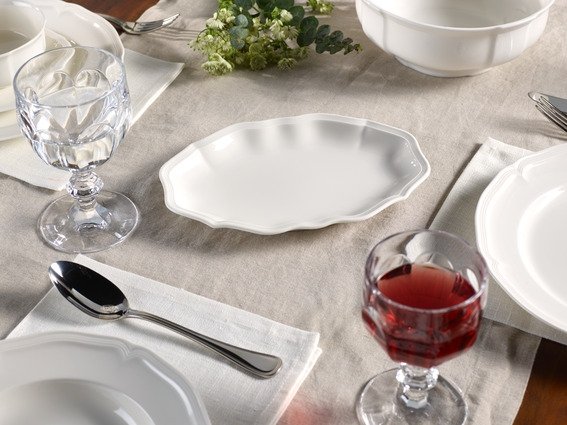 Villeroy & Boch Manoir Serveringsfad 24 cm, Hvid