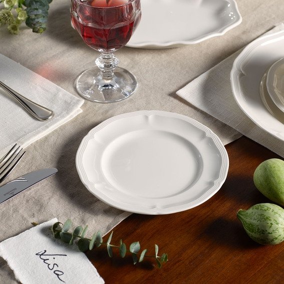 Villeroy & Boch Manoir Tallerken 2 stk, Hvid
