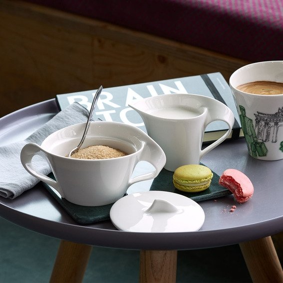 Villeroy & Boch NewWave Sukkerskl 13 cm, Hvid
