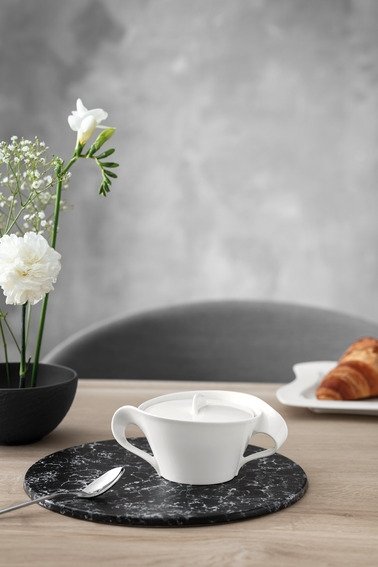 Villeroy & Boch NewWave Sukkerskl 13 cm, Hvid