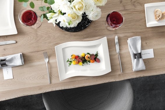 Villeroy & Boch NewWave Serveringsfad 49x30 cm, Hvid