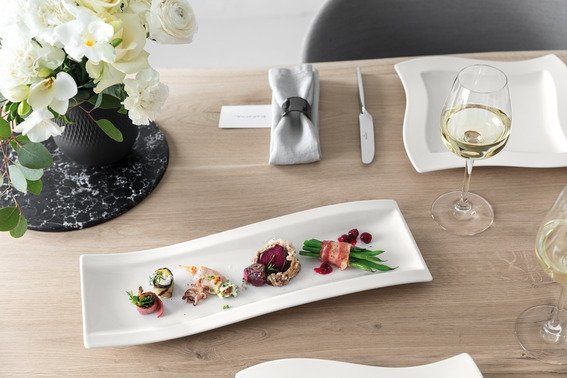 Villeroy & Boch NewWave Serveringsfad 42x15 cm, Hvid
