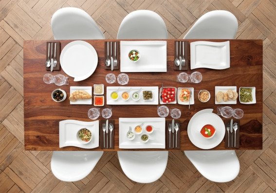 Villeroy & Boch NewWave Serveringsfad 42x15 cm, Hvid