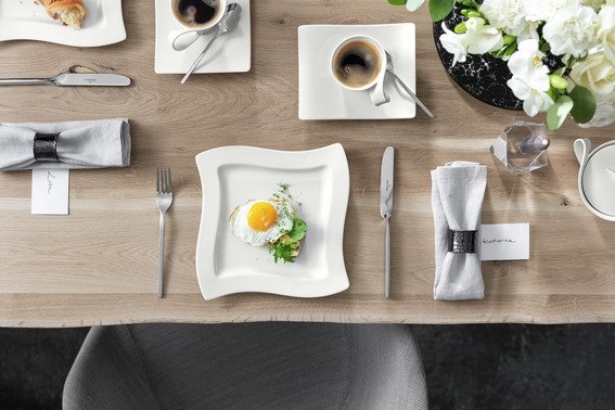 Villeroy & Boch NewWave Tallerken 24x24 cm, Hvid