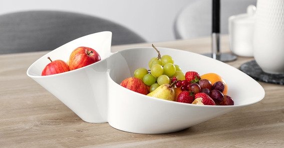 Villeroy & Boch NewWave Dobbeltskl 49x27 cm, Hvid