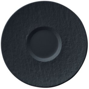 Villeroy & Boch Manufacture Rock Cappuccino-Untertasse 17 cm, Schwarz