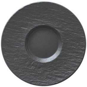 Villeroy & Boch Manufacture Rock Kaffeeuntertasse 15 cm, Schwarz