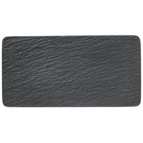 Villeroy & Boch Manufacture Rock Servierplatte 35x18 cm, Schwarz