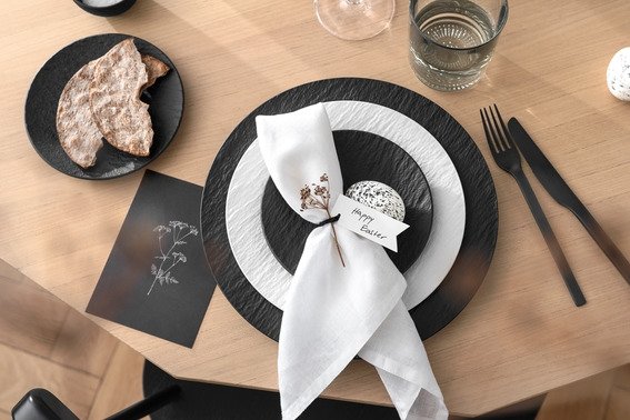 Villeroy & Boch Manufacture Rock Tallerken 22 cm, Sort