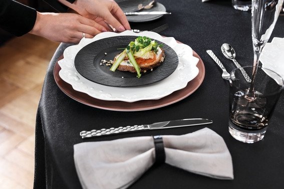 Villeroy & Boch Manufacture Rock Tallerken 22 cm, Sort