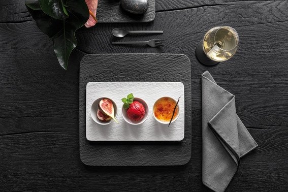 Villeroy & Boch Manufacture Rock Serveringsfad 32x32 cm, Sort